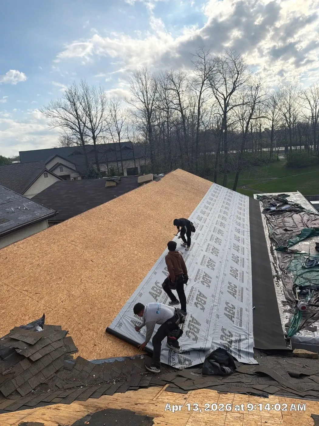Commercial roof inspection documented in North Vernon